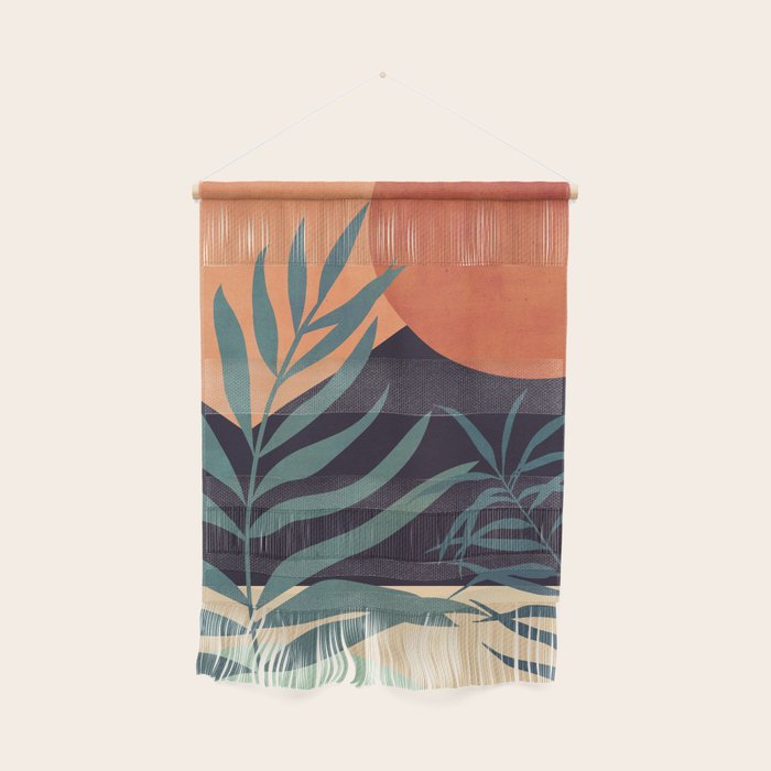 Abstract Art Tropical Leaves 16 Wall Hanging Gallery Image 1