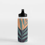 Abstract Art Tropical Leaves 16 Water Bottle Gallery Image 3