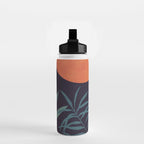 Abstract Art Tropical Leaves 16 Water Bottle Gallery Image 2