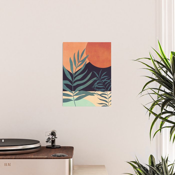 Abstract Art Tropical Leaves 16 Poster Gallery Image 2