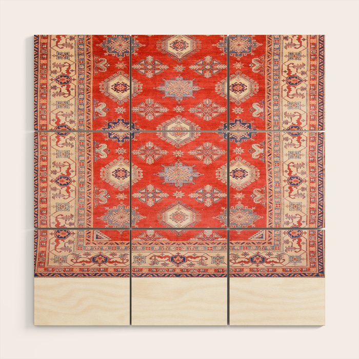 Red Divine Vines Wood Wall Art Gallery Image 1