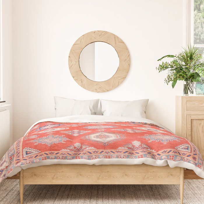 Red Divine Vines Duvet Cover Gallery Image 3