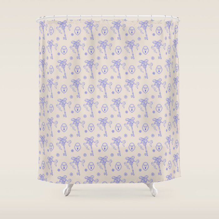 Whimsy Key Shower Curtain Gallery Image 1