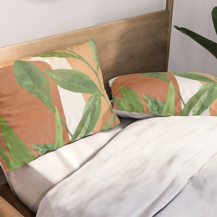 Nature Geometry X Pillow Sham Gallery Image 2