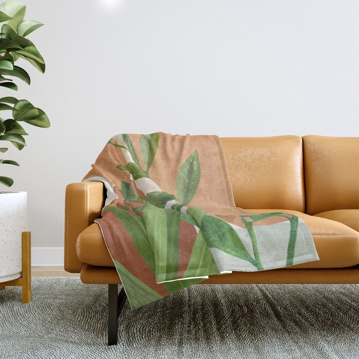 Nature Geometry X Throw Blanket Gallery Image 1