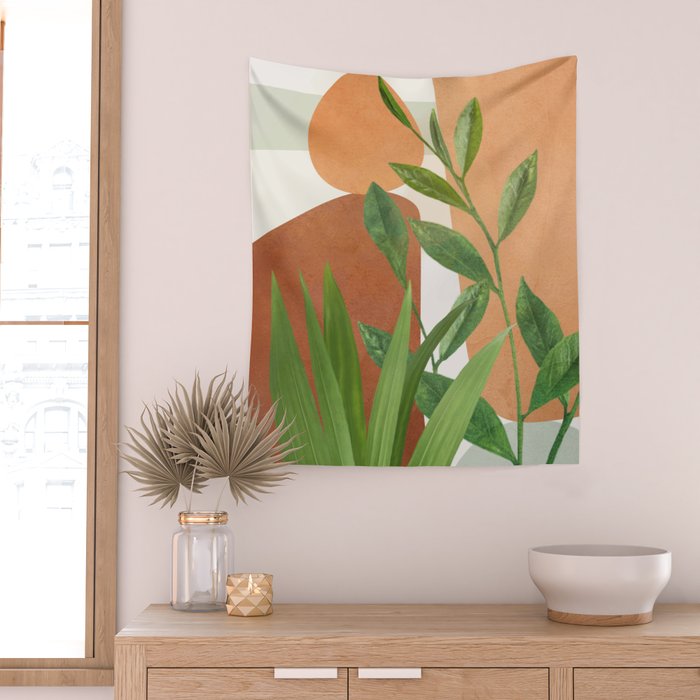 Nature Geometry X Wall Tapestry Gallery Image 2