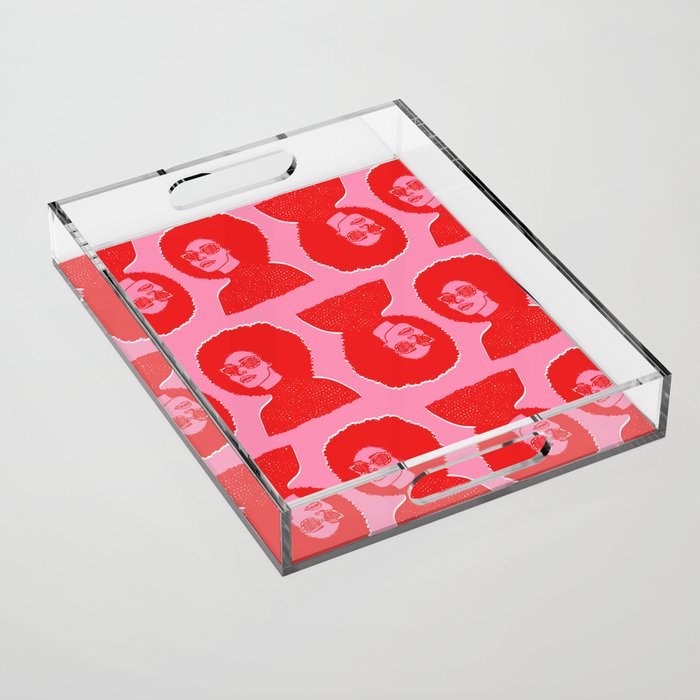 Kara Pattern Acrylic Tray Gallery Image 1