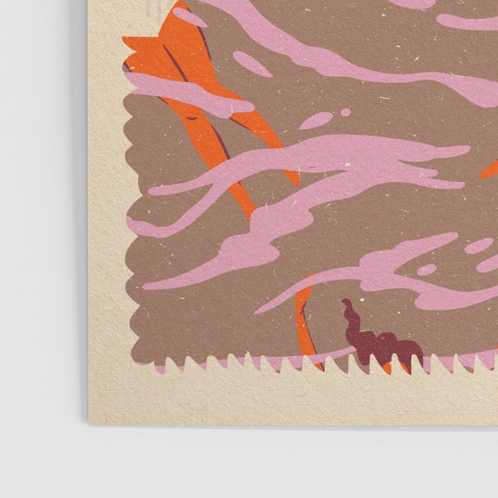 WEST COAST Inspired by PANTONE 17 1230 Mocha Mousse Poster Gallery Image 3