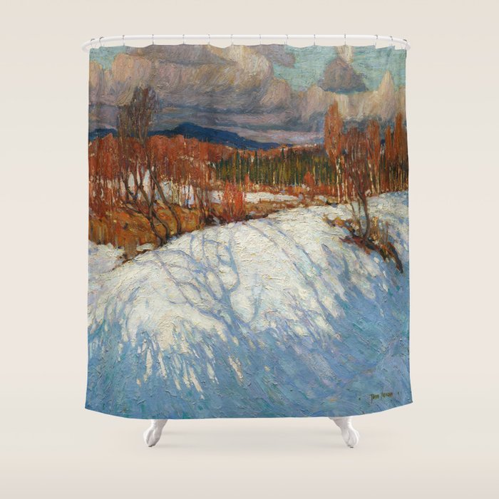 Tom Thomson In Algonquin Park Shower Curtain Gallery Image 1
