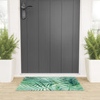 Tropical Fronds Abstract Design Welcome Mat Gallery Image 3