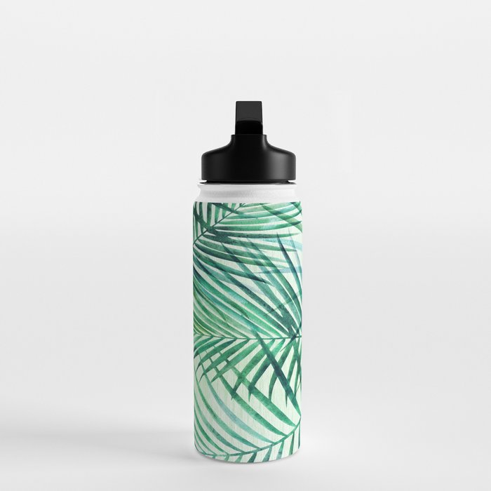 Tropical Fronds Abstract Design Water Bottle Gallery Image 3
