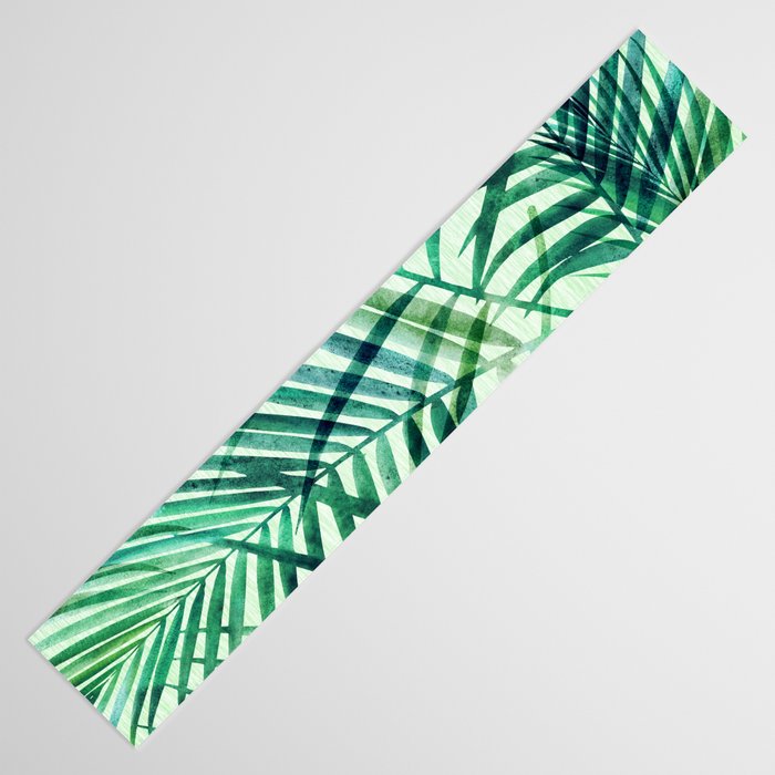 Tropical Fronds Abstract Design Table Runner Gallery Image 3