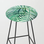 Tropical Fronds Abstract Design Stool Gallery Image 2