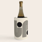 Abstraction_BLACK_LINE_DOT_POP_ART_Minimalism_004D Wine Chiller Gallery Image 2