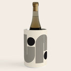 Abstraction_BLACK_LINE_DOT_POP_ART_Minimalism_004D Wine Chiller Gallery Image 3