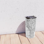 Tampa White Map Travel Mug Gallery Image 4