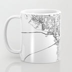 Tampa White Map Coffee Mug Gallery Image 3