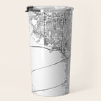 Tampa White Map Travel Mug Gallery Image 3
