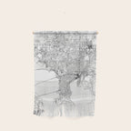 Tampa White Map Wall Hanging Gallery Image 1