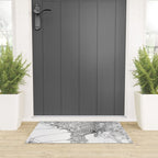 Tampa White Map Welcome Mat Gallery Image 3