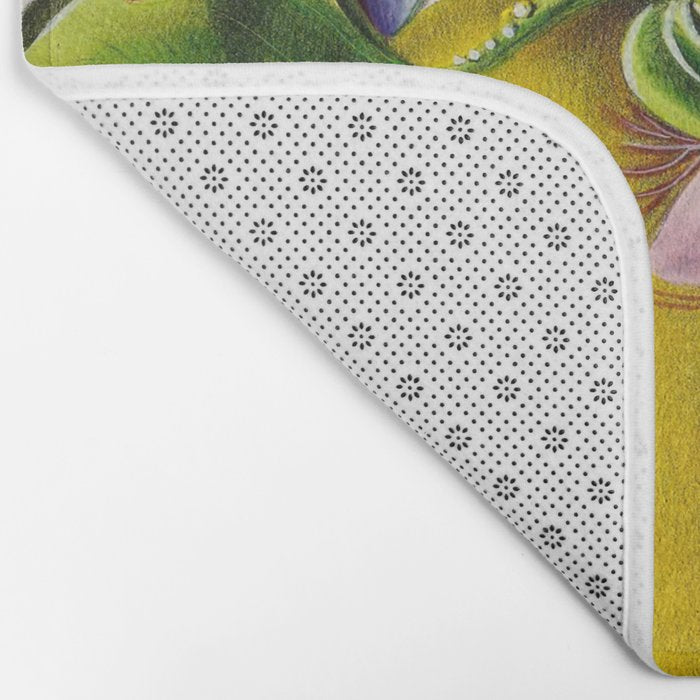 Passionflower and passionfruit from "Flore dâAmÃ©rique" by Ãtienne Denisse, 1840s Bath Mat Gallery Image 2