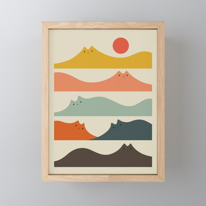 Cat Landscape 141 Mini Art Print Gallery Image 1