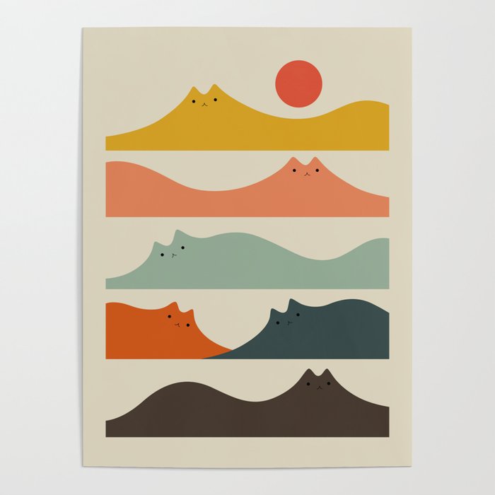 Cat Landscape 141 Poster Gallery Image 1