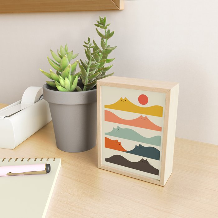 Cat Landscape 141 Mini Art Print Gallery Image 2