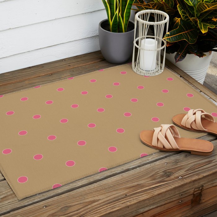 Rickrack Bloom - Folk Motif Outdoor Rug Gallery Image 2