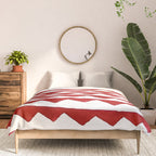 Red Triangle Lines Comforter Gallery Image 3