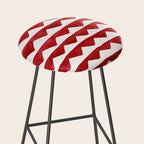 Red Triangle Lines Stool Gallery Image 2