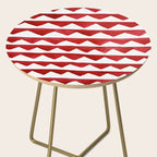 Red Triangle Lines Side Table Gallery Image 2