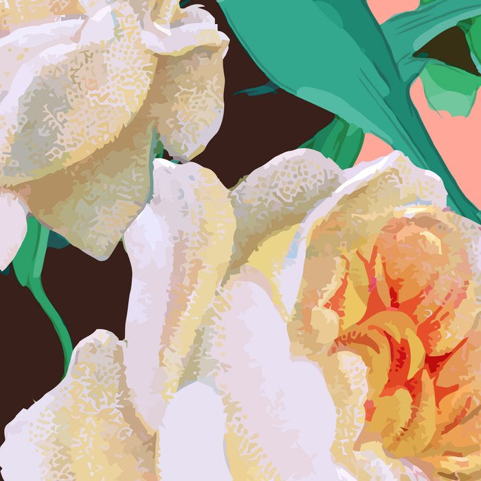 Tropical & White Blossom #painting #tropical #botanical Coffee Mug Gallery Image 2