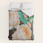 Tropical & White Blossom #painting #tropical #botanical Comforter Gallery Image 6