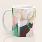 Tropical & White Blossom #painting #tropical #botanical Coffee Mug Gallery Image 3