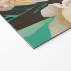 Tropical & White Blossom #painting #tropical #botanical Welcome Mat Gallery Image 2