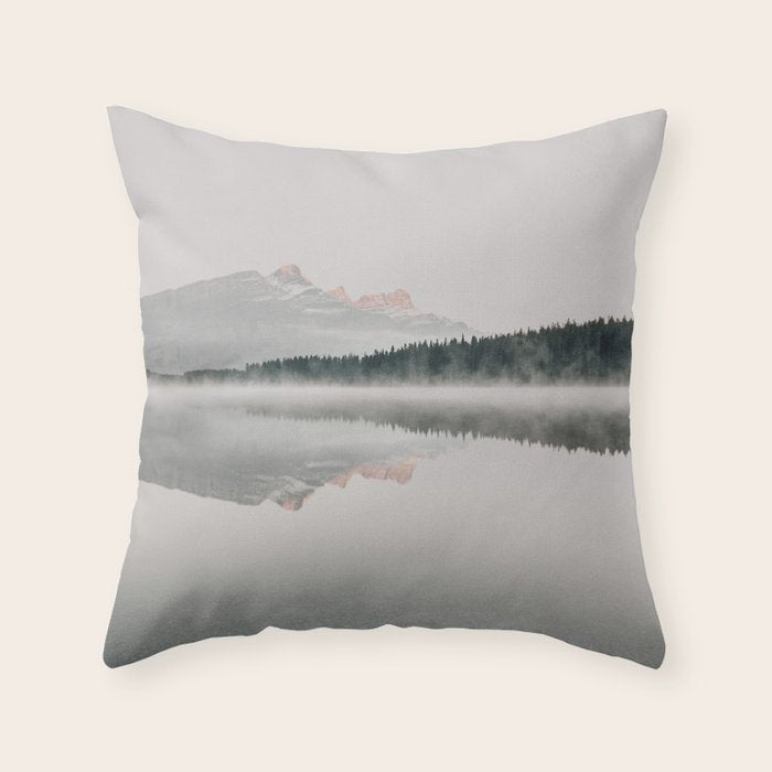 Misty Lake Throw Pillow Gallery Image 6