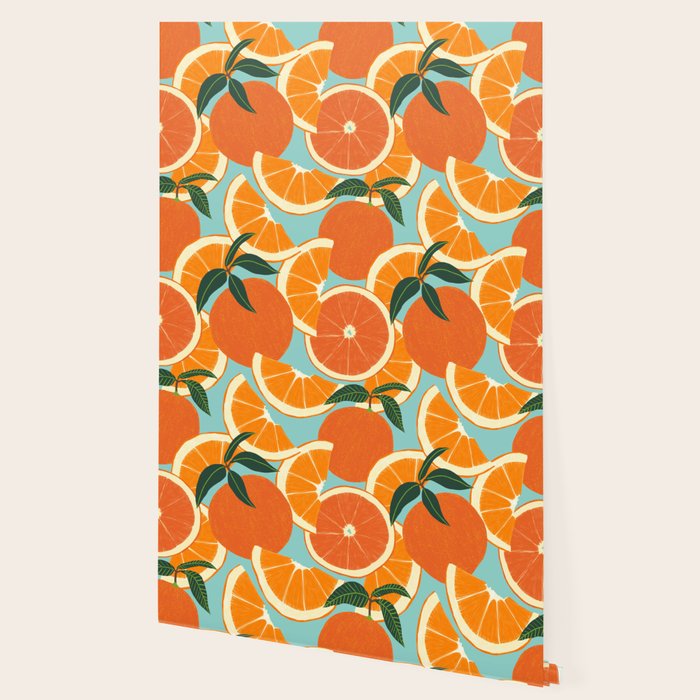 Orange Harvest - Blue Wallpaper Gallery Image 2
