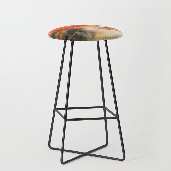 peachy sun Stool Gallery Image 1
