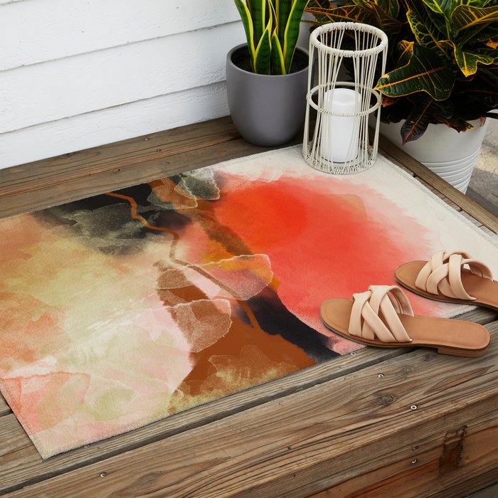 peachy sun Outdoor Rug Gallery Image 2
