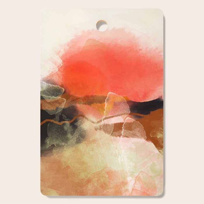 peachy sun Cutting Board Gallery Image 1