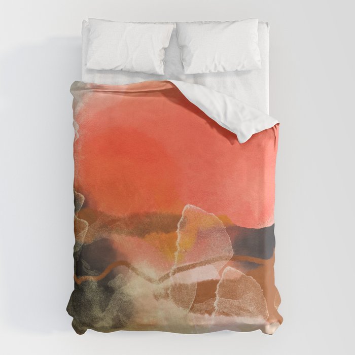 peachy sun Duvet Cover Gallery Image 6