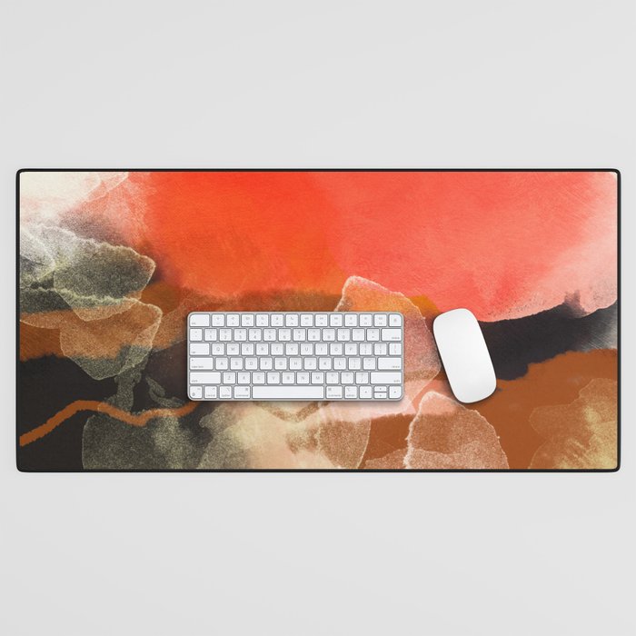 peachy sun Desk Mat Gallery Image 1