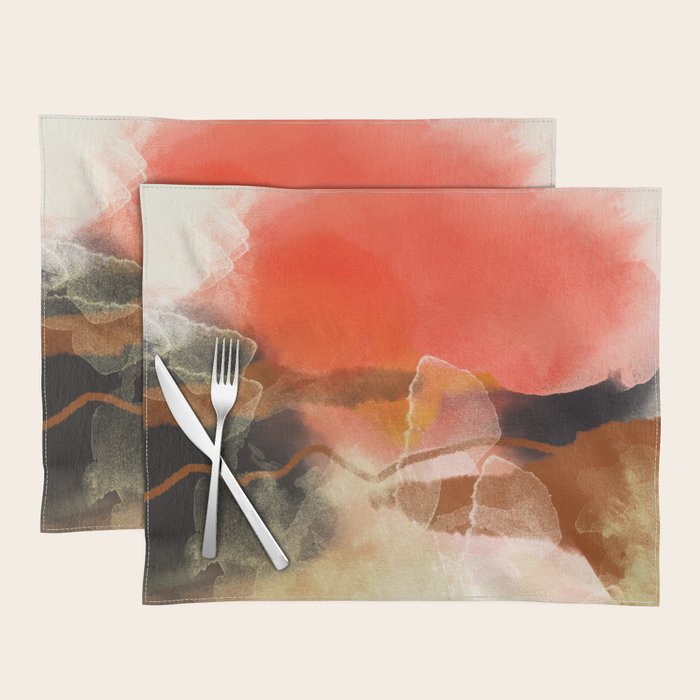 peachy sun Placemat Gallery Image 1