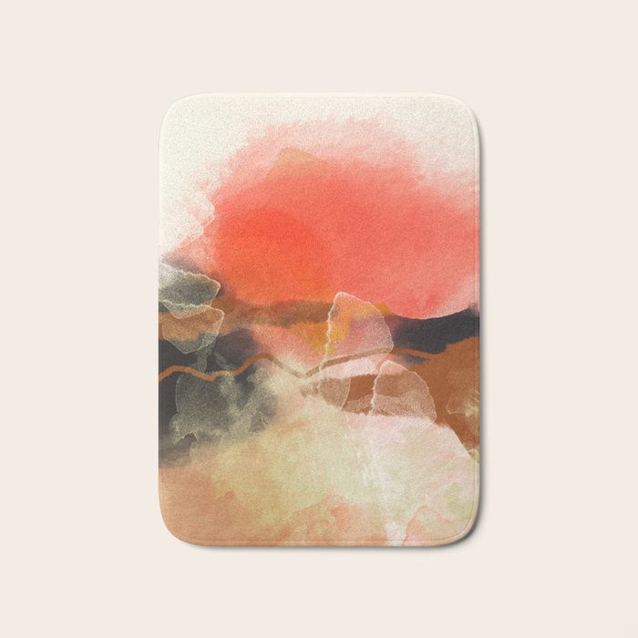 peachy sun Bath Mat Gallery Image 1
