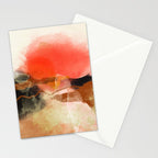peachy sun Stationery Card Gallery Image 2