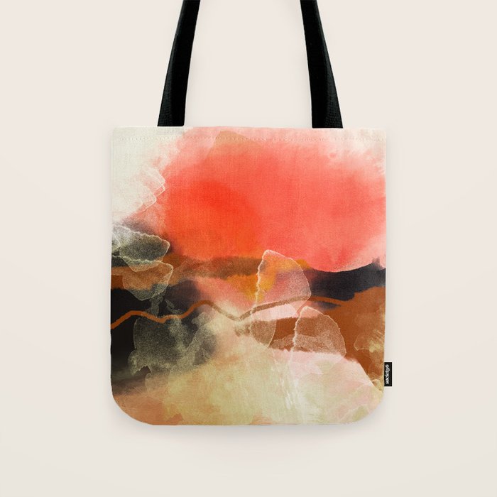 peachy sun Tote Bag Gallery Image 1