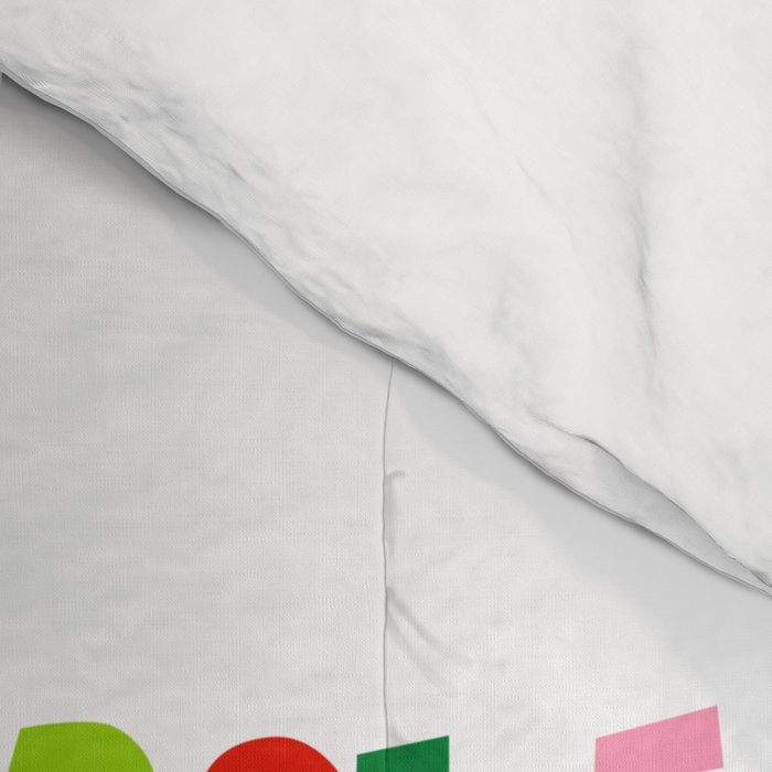 Have Yourself a Merry Little Cocktail - Festive Cocktail Typography Comforter Gallery Image 4