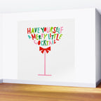 Have Yourself a Merry Little Cocktail - Festive Cocktail Typography Wall Mural Gallery Image 2