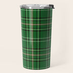 Green Tartan Plaid Christmas Pattern Travel Mug Gallery Image 2